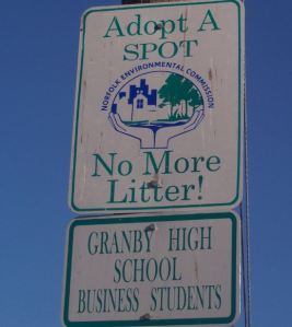Adopt A Spot - Granby High School Business Students