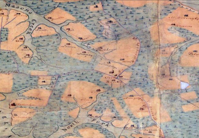 Wards Corner - Mason Creek map, 1812