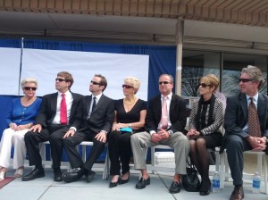 Chuck Rigney, Acting Director of Development, introducing the Dalis and Martone families in attendance as well as City Council members