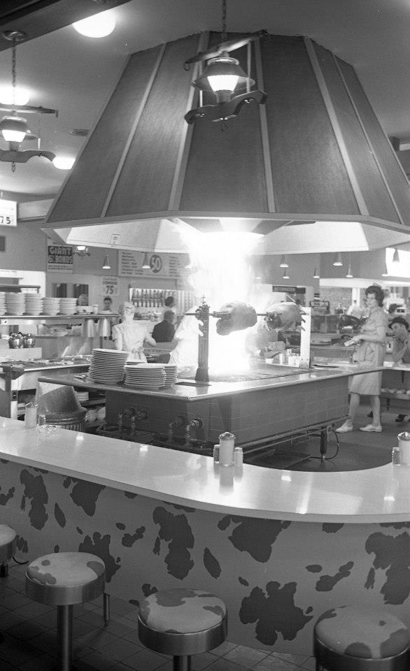 The BBQ pit – featuring everything from roast beef to completely cooked pigs.