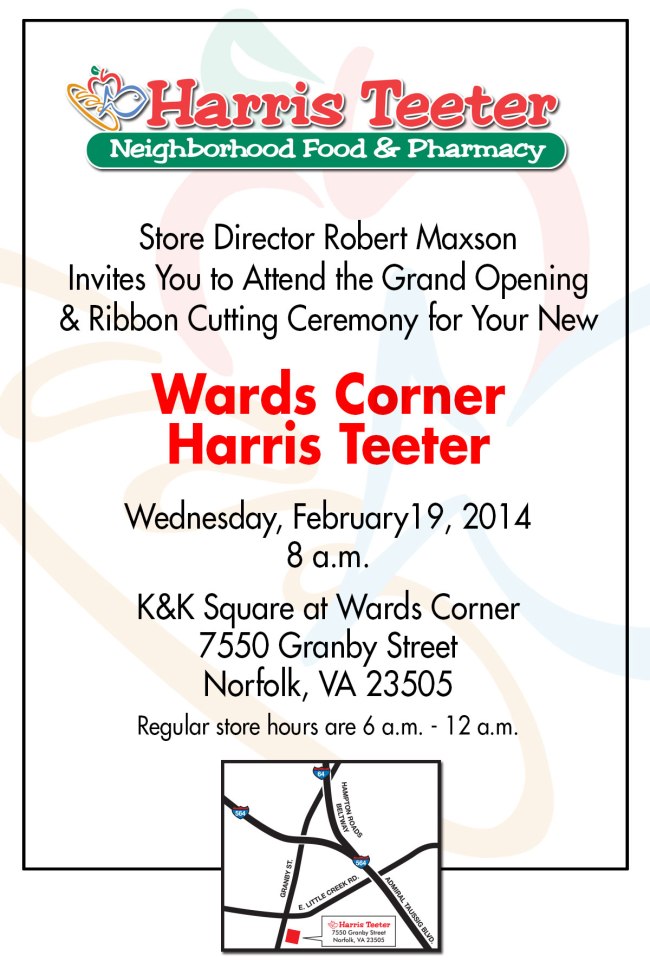 Harris Teeter Ribbon Cutting Invitation
