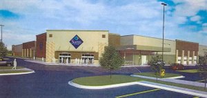 Proposed facade for new Norfolk Sam's Club